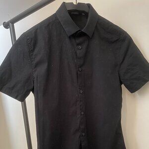 ASOS Men's Short Sleeve Button Down - Black - Size S
